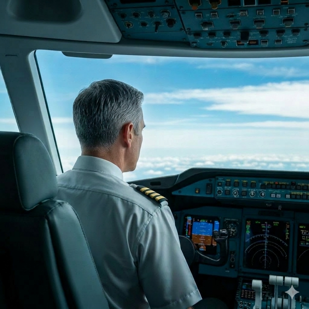 [Imatge d'un pilot professional]